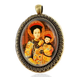 Muttergottes der Befreiung Medaille China Jungfrau Maria von China Katholische Anhänger Schmuck
