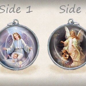 My Guardian Angel - Religious Catholic Medal Pendant Child Protection Catholic Jewelry