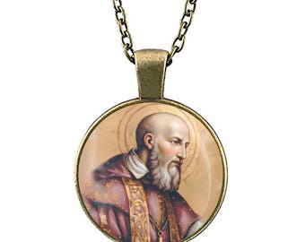 St. Francis de Sales Necklace Medal Pendant