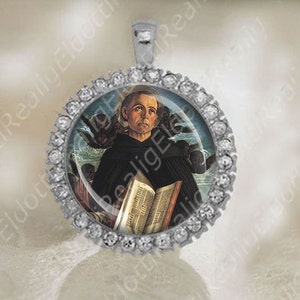 St Vincent Ferrer Medal Pendant Catholic Religious Jewelry