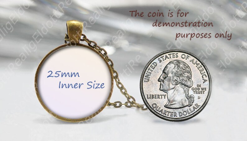 Maria Purisima de la Cruz Catholic Necklace Medal Spanish Sister Bronze Pendant Chain Link Religious Jewelry NEW
