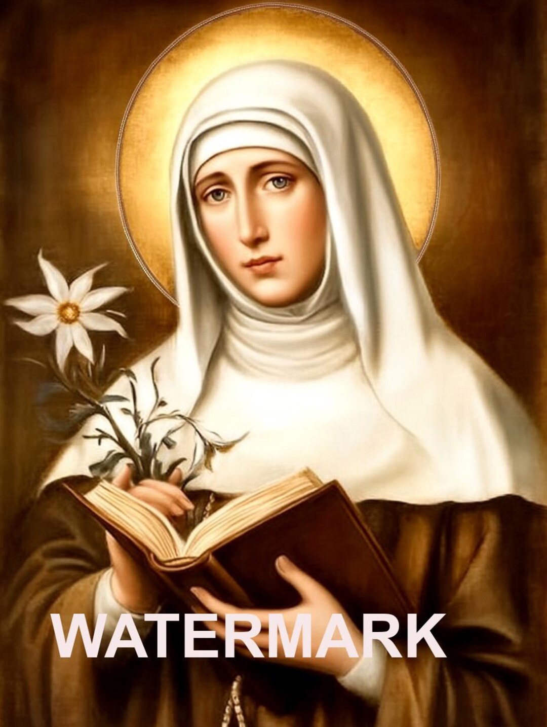 Saint Catherine of Siena Religious Art DIGITAL DOWNLOAD - Etsy