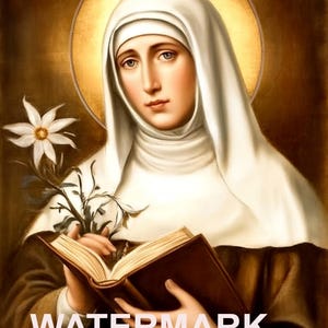 Saint Catherine of Siena Religious Art DIGITAL DOWNLOAD