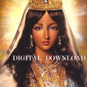 Saint Sara the Black Art Print | Sara Kali Digital Download | Religious Wall Art | Inspirational Decor & Gifts