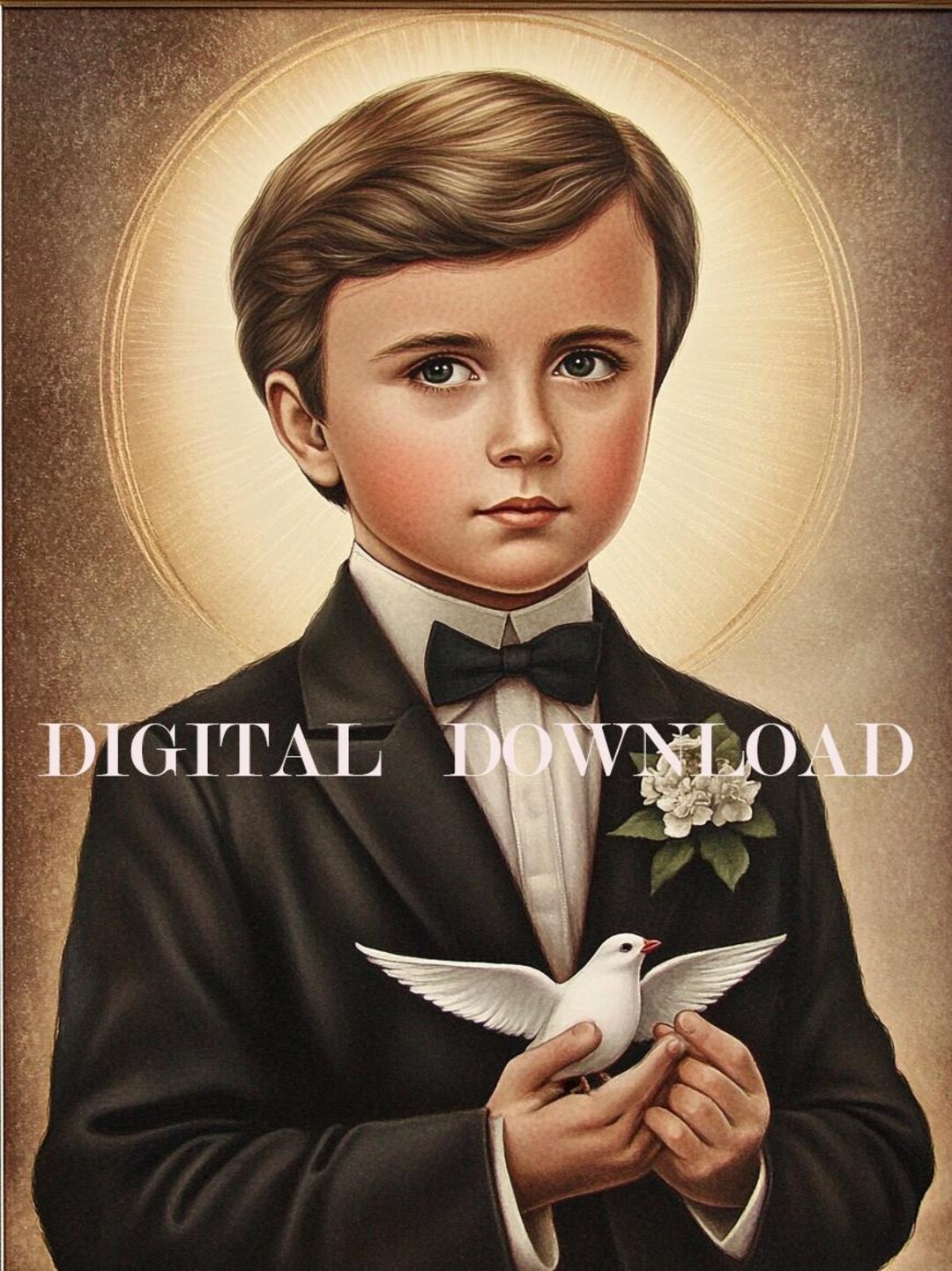 Saint Dominic Savio Painting DIGITAL DOWNLOAD - Etsy