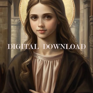 Saint Eulalia Religious Art DIGITAL DOWNLOAD Custom Print