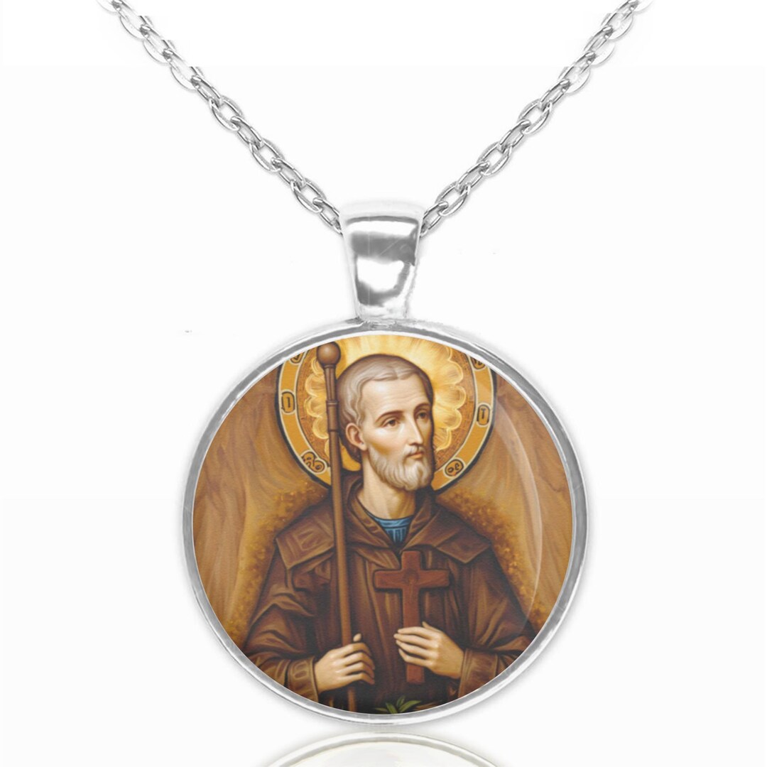 St Benedict Joseph Labre Necklace Pendant Medal - Etsy