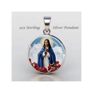 St Sara Kali Religious Saint Sarah Devotional sterling silver 925 Christian Medal Patron Pendant