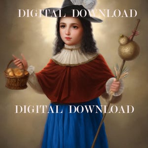 Heilige kind Atocha religieuze kunst DIGITALE DOWNLOAD Katholieke print heilig kind van Atocha