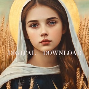St Maria Goretti Catholic Art for Digital Download | Saint religious Image Decor, Creation Altar