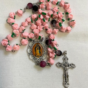 Unsere Liebe Frau von Guadalupe Rosenkranz voller Rosen | Katholische Jungfrau Maria Gebetskette für Hingabe