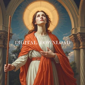 Saint Bibiana Religious Art DIGITAL DOWNLOAD