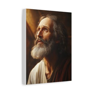 Matthäus Apostel und Evangelist Katholische Leinwand Wandkunst, Christliche Dekoration