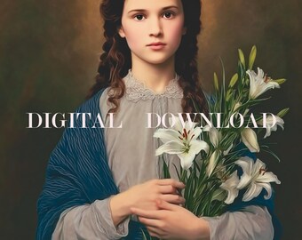 Saint Maria Goretti Art: Catholic Patron Saint Image (digital Download ...