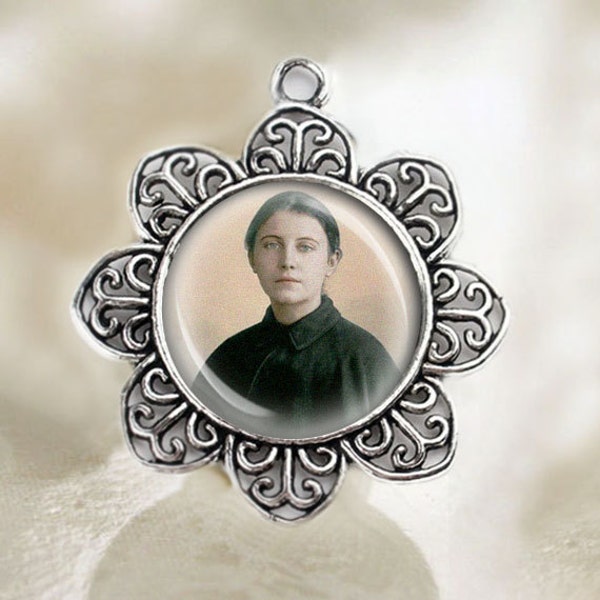 St. Gemma Galgani katholische Medaille Schutzpatron Christian Schmuck