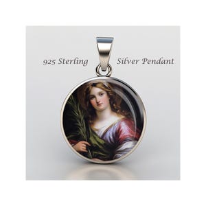 Saint Martina Of Rome Religious Devotional sterling silver 925 Christian Medal Patron