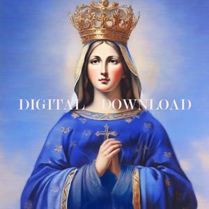 Onze-Lieve-Vrouw van Pontmain DIGITALE DOWNLOAD - Our Lady of Hope Catholic Mary - religieuze kunstafdruk Christian