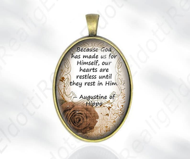 Because God Has Made St. Augustine of Hippo Quote Religious | Etsy