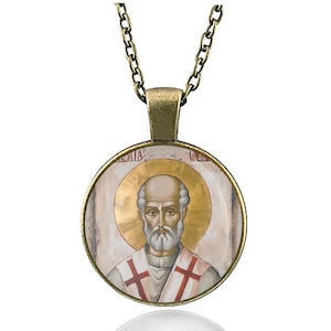 St. Gregory of Neocesarea Necklace Medal Pendant