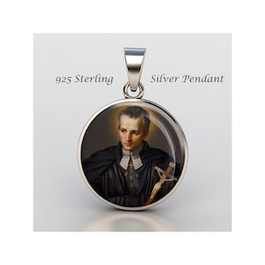 Saint Louis Marie Grignion De Montfort Religious Devotional sterling silver 925 Medal Patron