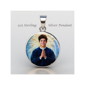 Carlo Acutis Blessed Religious Devotional sterling silver 925 Christian Medal Patron Pendant