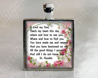 St. Anselm Prayer Medal: Religious Catholic Gift
