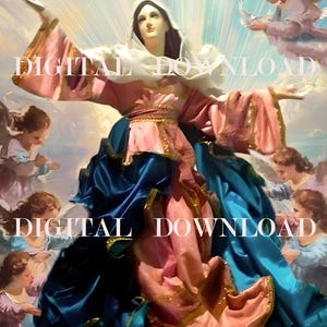 The Assumption of the Blessed Virgin Mary Religious Art DIGITAL DOWNLOAD