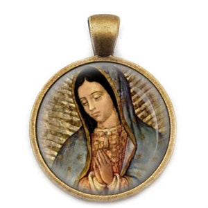 Our Lady of Guadalupe Round Pendant 18mm