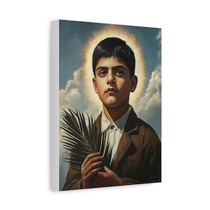 St. Jose Sanchez del Rio Catholic Canvas Wall Art, Christian Decor