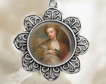St Agnes Medal Pendant Catholic Patron Saint Religious Jewelry