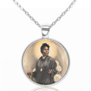 St. Josephine Bakhita katholische religiöse Halskette Medaille Anhänger