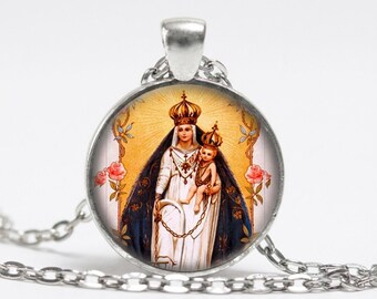 Our Lady Star of the Sea Necklace, Stella Maris - Catholic Handmade Pendant
