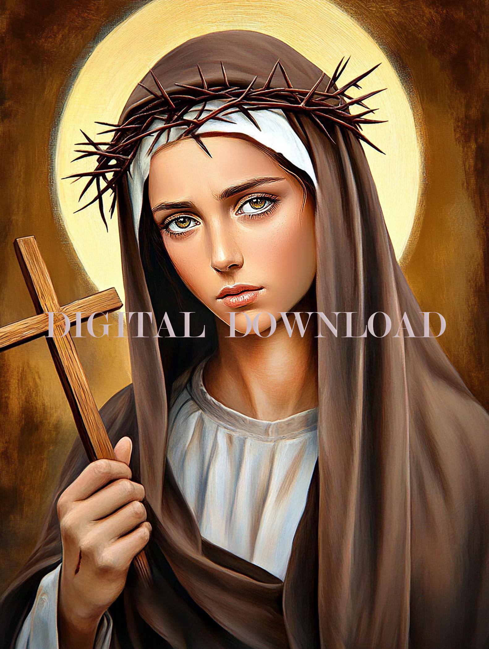 Saint Veronica Giuliani Religious Art DIGITAL DOWNLOAD Catholic Print ...