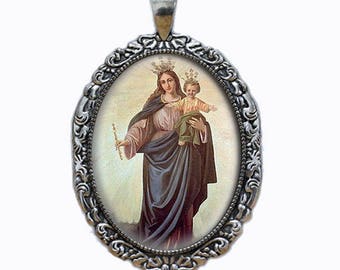 Pendentif Médaille Religieuse Argent Massif – Enfants De Marie, 4,9g, Fabriqué En France