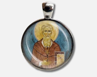 Saint Cuthbert - Patron of sailors, shepherds & maltsters- Protection Pendant