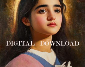 Saint Maria Goretti Digital Oil Painting DIGITAL DOWNLOAD - Etsy