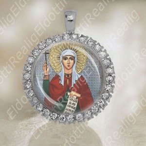 The Holy Martyr Photina (Svetlana) Medal Orthodox Saint Religious Silver Pendant NEW