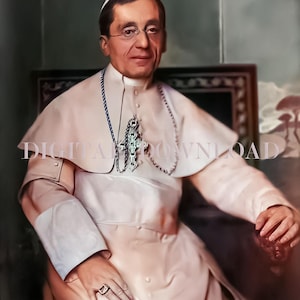 Papa Benedetto XV Arte Cattolica DOWNLOAD DIGITALE Foto Restaurata