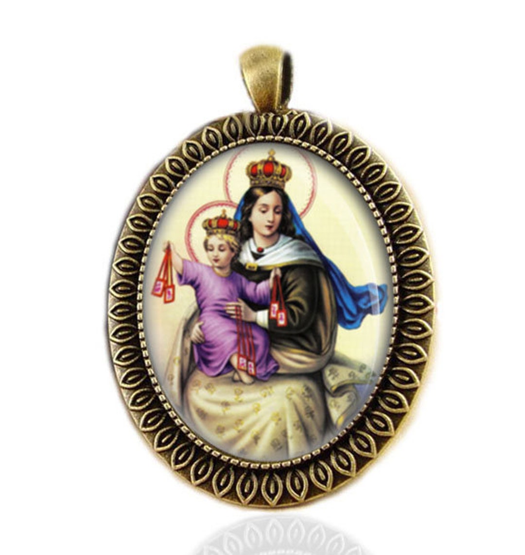 Our Lady of Mount Carmel Catholic Pendant - Etsy