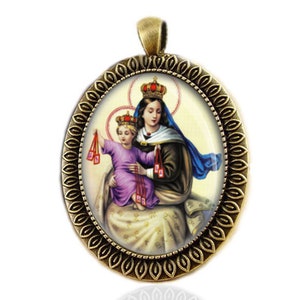 Our Lady of Mount Carmel Catholic Pendant