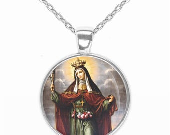 St. Elizabeth of Hungary Necklace Pendant Medal