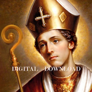 St Januarius - Catholic Image Print Religious Art DIGITAL DOWNLOAD