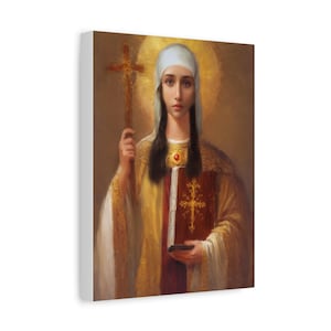 Ready to Hang - St. Nina of Georgia Religious Canvas Wall Art, Christian Decor