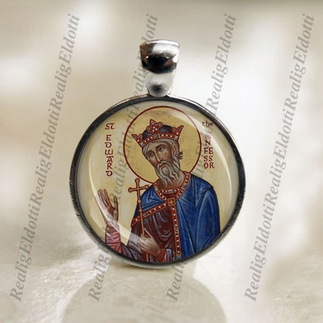 St Edward the Confessor Patron Saint Christian Catholic Medal Charm