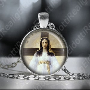Our Lady Of All Nations Virgin Mary Religious Necklace - Catholic Pendant