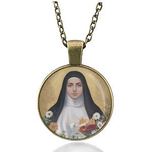 St. Alphonsa Necklace Pendant | Alphonsa of the Immaculate Conception | Indian nun | Patroness of the Sick, Suffering, Medal for Healing