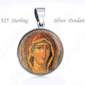 Our Lady of Philerme Virgin Mary Philermos Filerimo 925 Sterling Silver Pendant