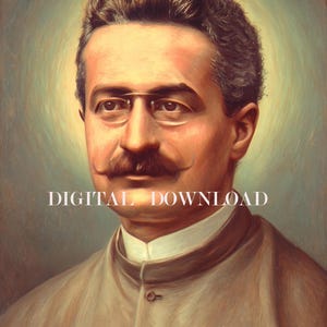 St. Giuseppe Moscati Italienischer Arzt Katholischer Druck DIGITAL DOWNLOAD Religiöse Kunst Christian
