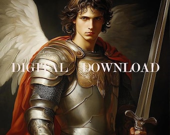 Saint Michael Archangel Painting DIGITAL DOWNLOAD