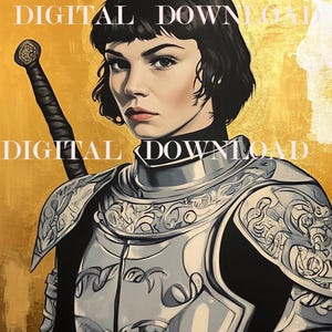 St. Joan of Arc Patron Saint of France Religious Art DIGITAL DOWNLOAD